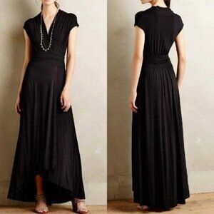NWT Anthropologie Maeve Desert Star Maxi Dress Black Large